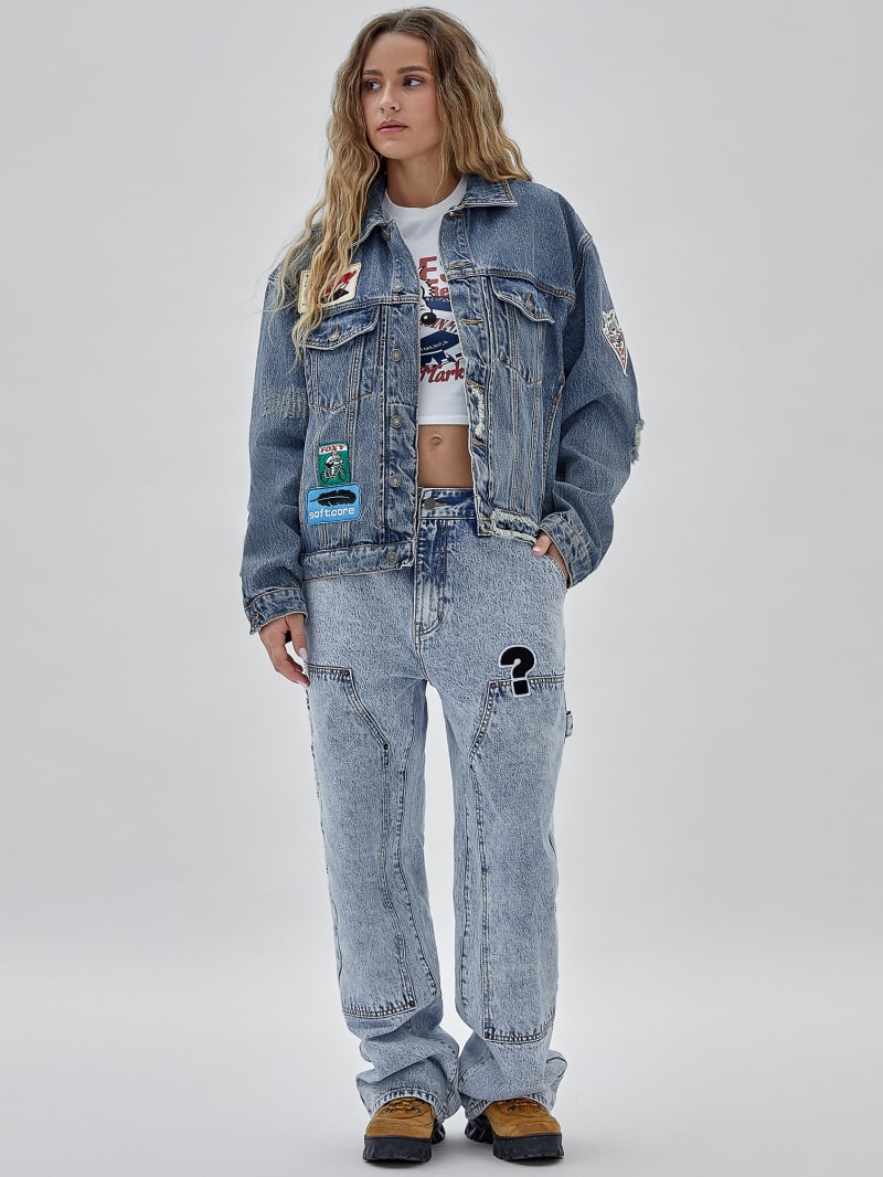 Guess GUESS Originals x Market Trucker Jacket - Go Market Medium Wash Guess GUESS Originals x Market Trucker Jacket - Go Market Medium Wash
