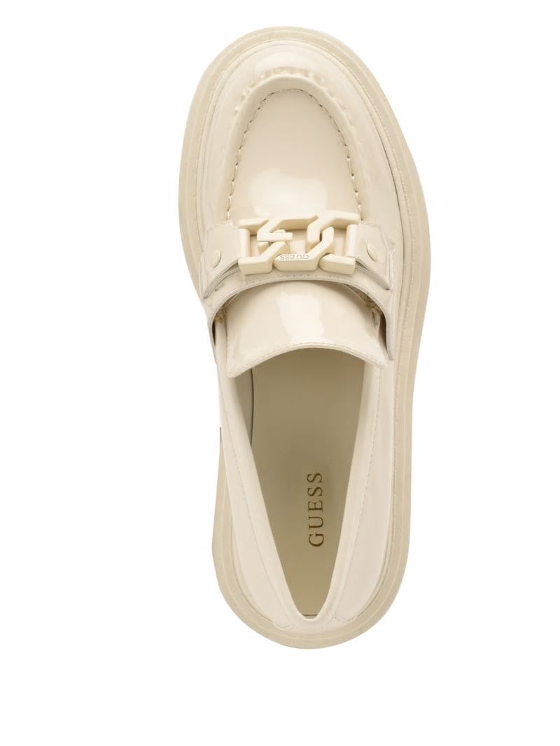 Guess Keates Lug-Sole Loafers - Ivory 150 Guess Keates Lug-Sole Loafers - Ivory 150
