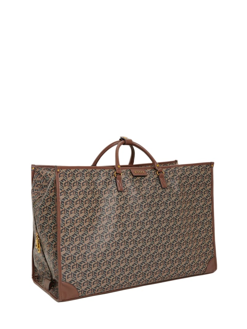 Guess Ederlo Duffle Bag - Black Floral Print Guess Ederlo Duffle Bag - Black Floral Print