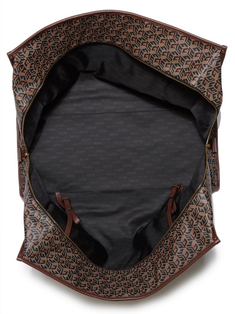 Guess Ederlo Duffle Bag - Black Floral Print Guess Ederlo Duffle Bag - Black Floral Print