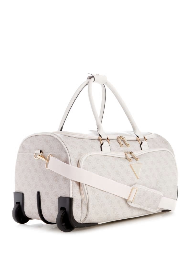 Guess Jesco Wheeled Duffel Bag - Dove Guess Jesco Wheeled Duffel Bag - Dove
