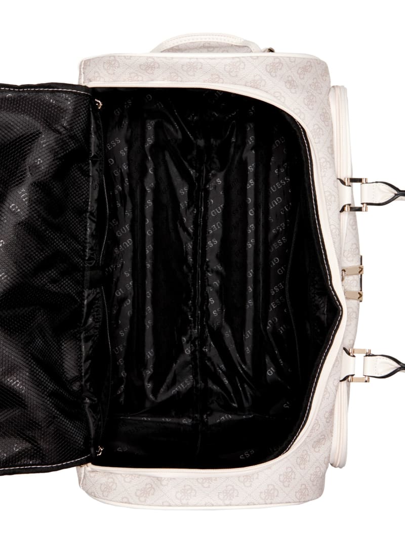 Guess Jesco Wheeled Duffel Bag - Dove Guess Jesco Wheeled Duffel Bag - Dove