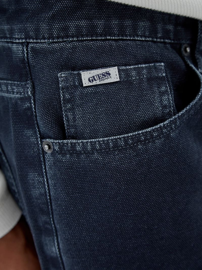 Guess GUESS Originals Relaxed Canvas Pants - Jet Black Multi Guess GUESS Originals Relaxed Canvas Pants - Jet Black Multi