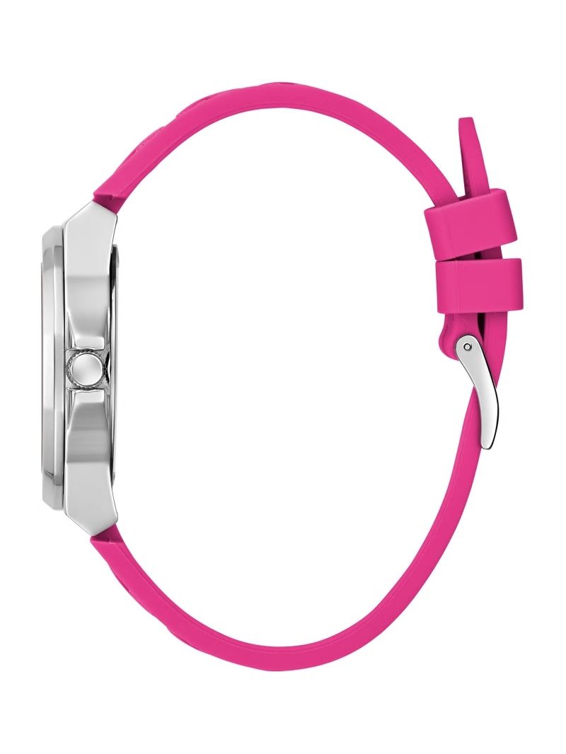 Guess Corset Pink Silver-Tone Analog Watch - Silver Guess Corset Pink Silver-Tone Analog Watch - Silver
