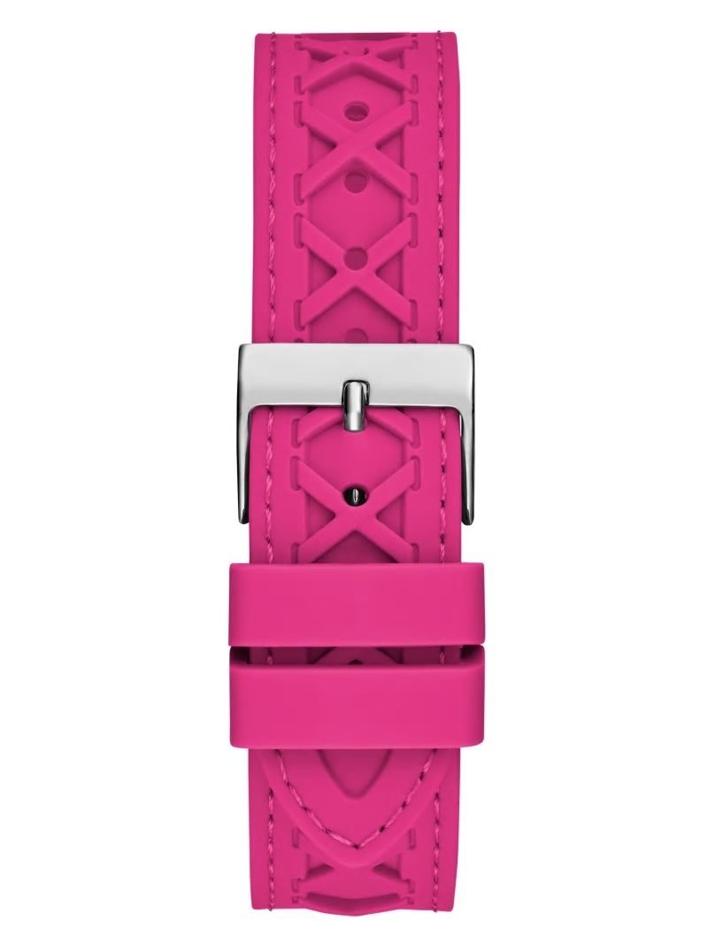Guess Corset Pink Silver-Tone Analog Watch - Silver Guess Corset Pink Silver-Tone Analog Watch - Silver
