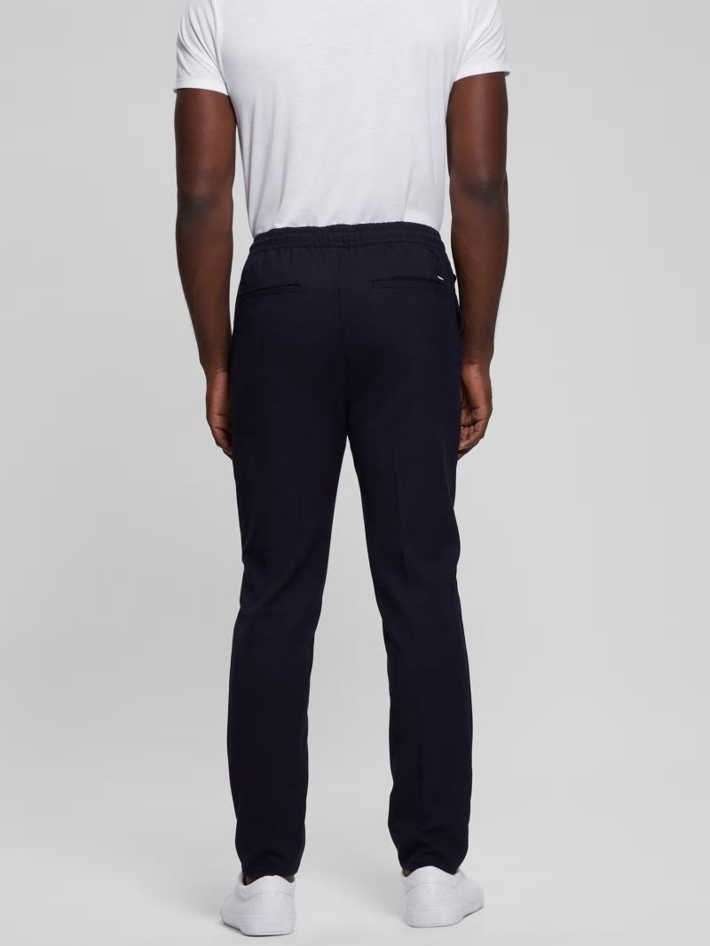 Guess Harper Woven Tapered Pant - Smart Blue Multi Guess Harper Woven Tapered Pant - Smart Blue Multi