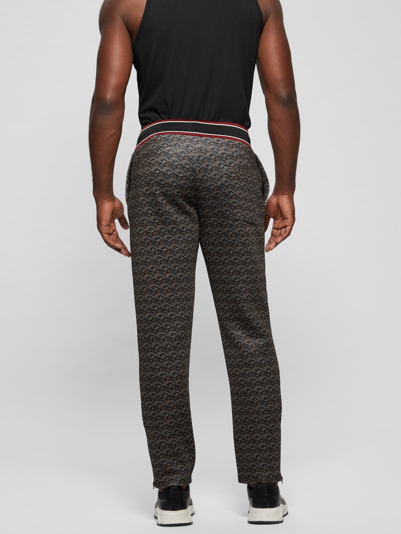Guess Rolph Signature Cube Pants - Macro G Cube Brown Combo Guess Rolph Signature Cube Pants - Macro G Cube Brown Combo