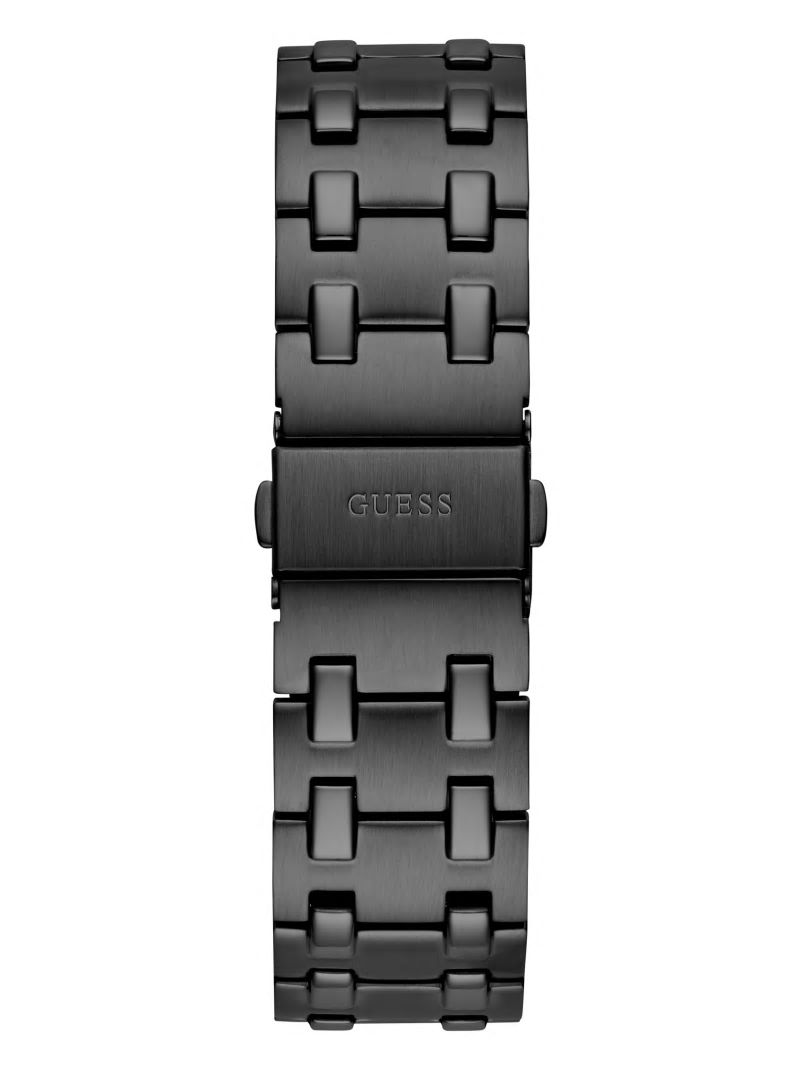 Guess Black Sunburst Analog Watch - Black Snakeskin Guess Black Sunburst Analog Watch - Black Snakeskin