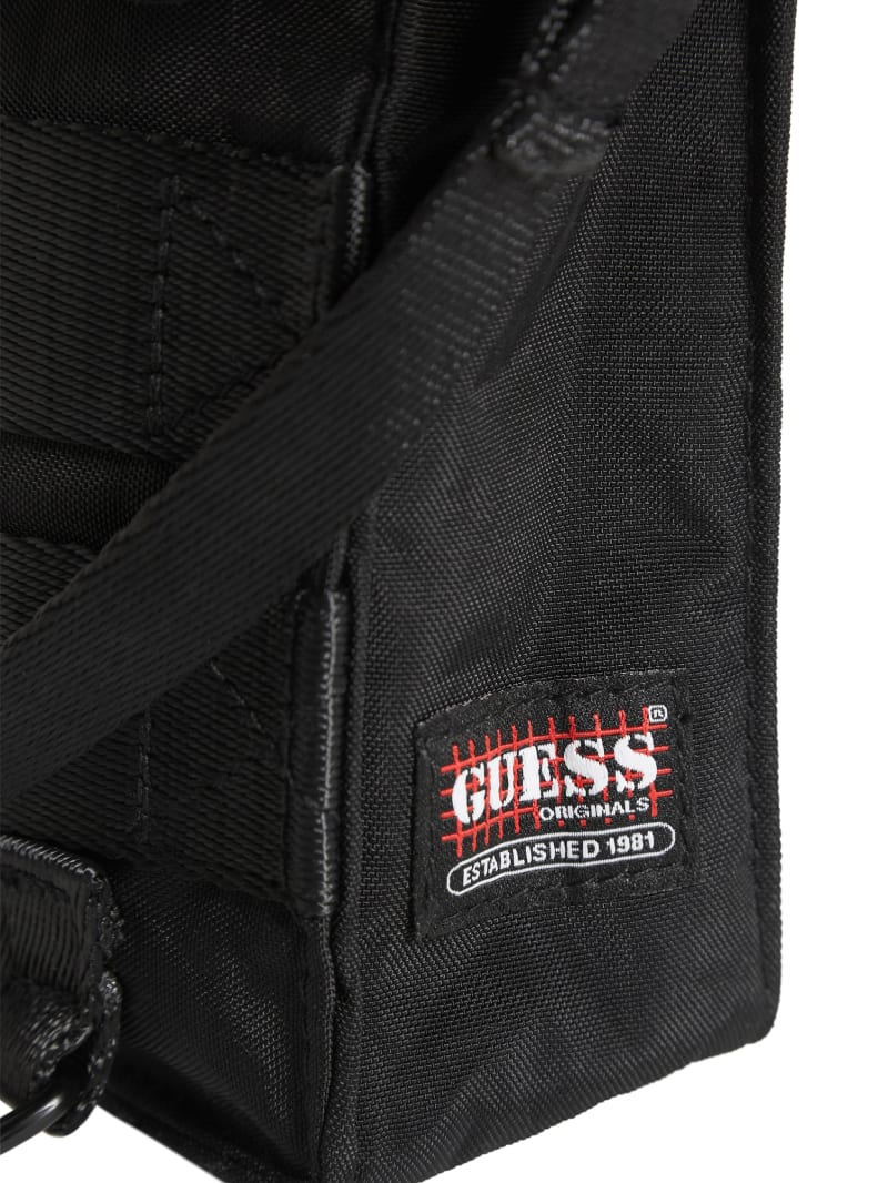 Guess GUESS Originals Nylon Utility Side Bag - Washed Out Black Multi Guess GUESS Originals Nylon Utility Side Bag - Washed Out Black Multi