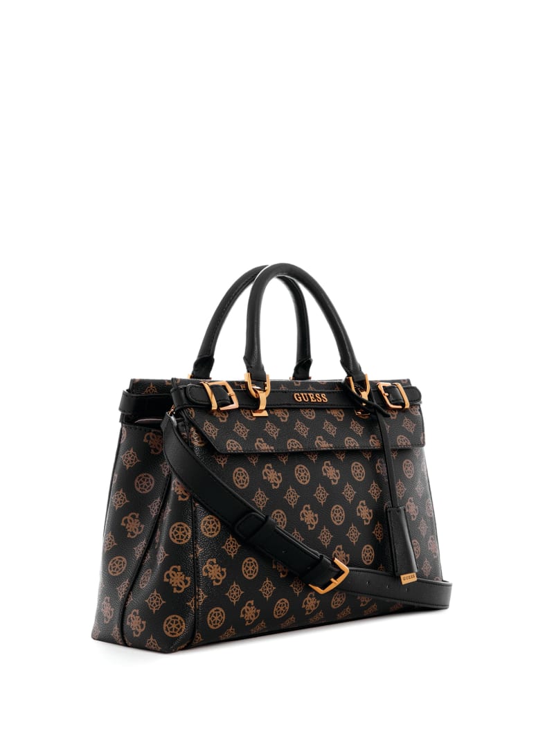 Guess Sestri Peony Luxury Satchel - Brown Guess Sestri Peony Luxury Satchel - Brown