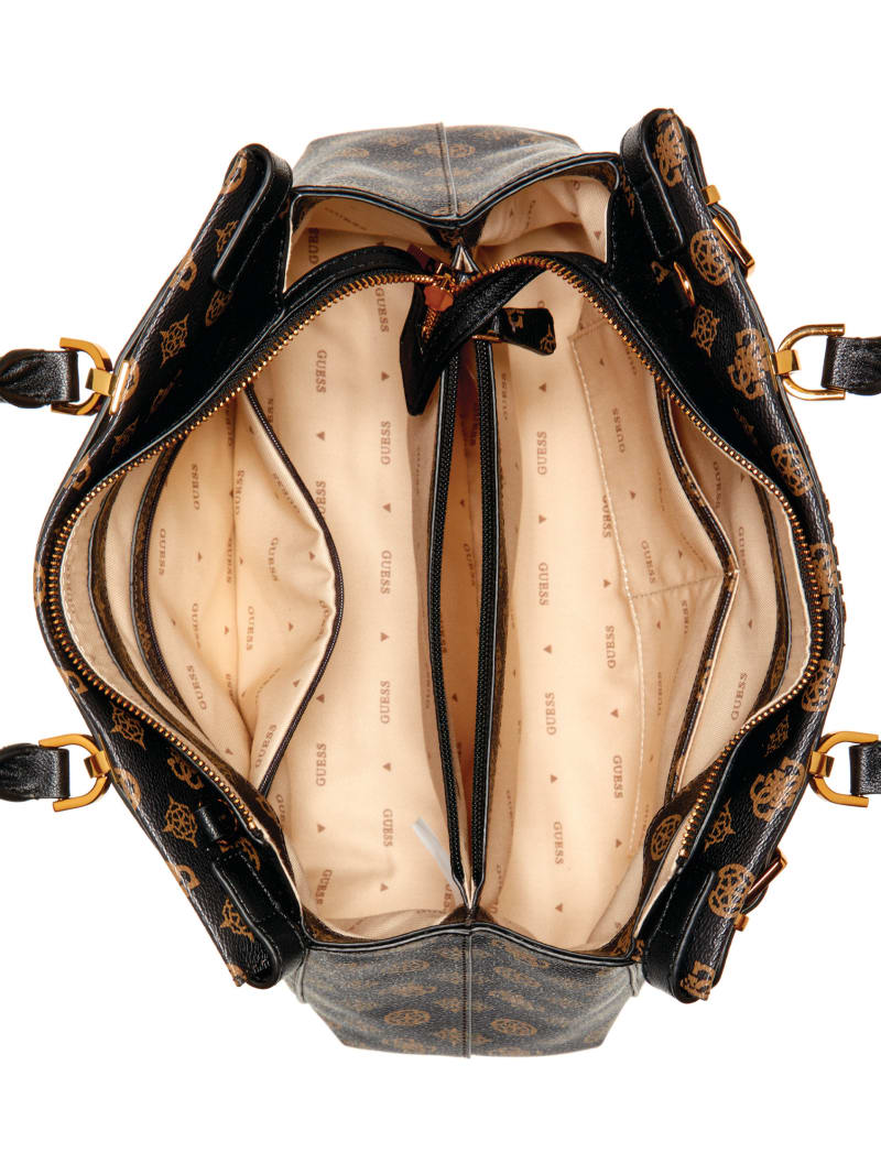 Guess Sestri Peony Luxury Satchel - Brown Guess Sestri Peony Luxury Satchel - Brown