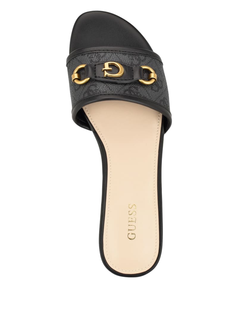 Guess Hammi Logo Slide Sandals - Black 001 Guess Hammi Logo Slide Sandals - Black 001
