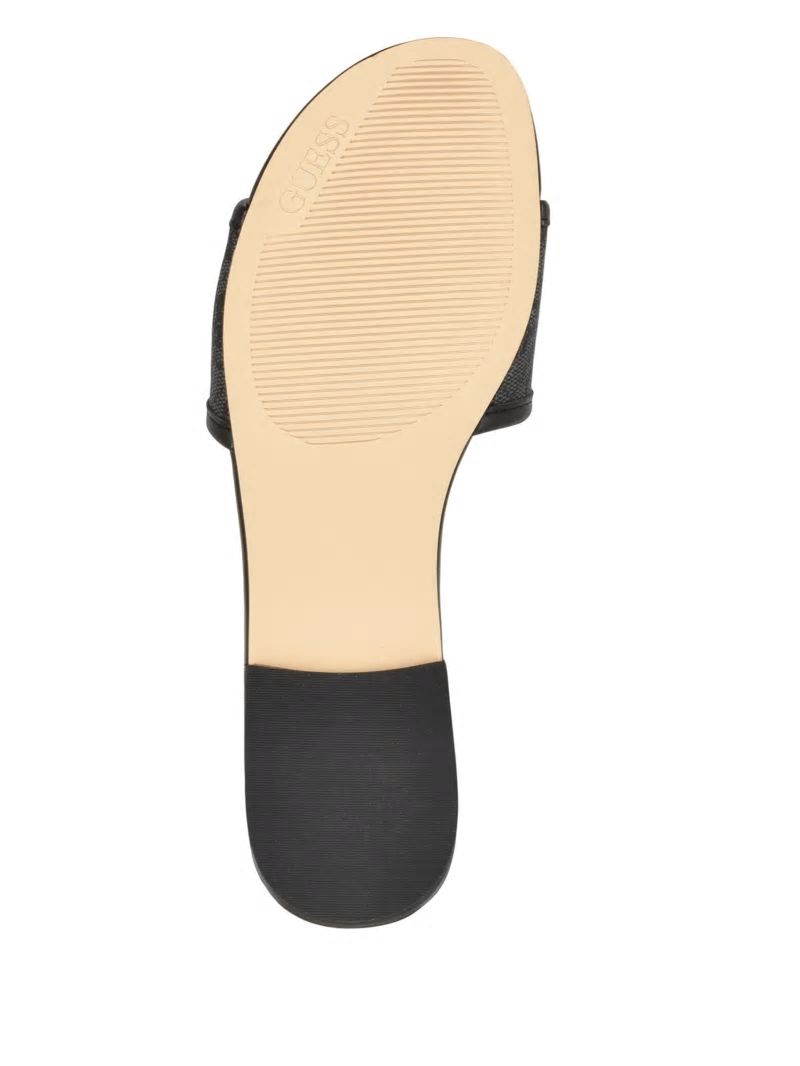 Guess Hammi Logo Slide Sandals - Black 001 Guess Hammi Logo Slide Sandals - Black 001