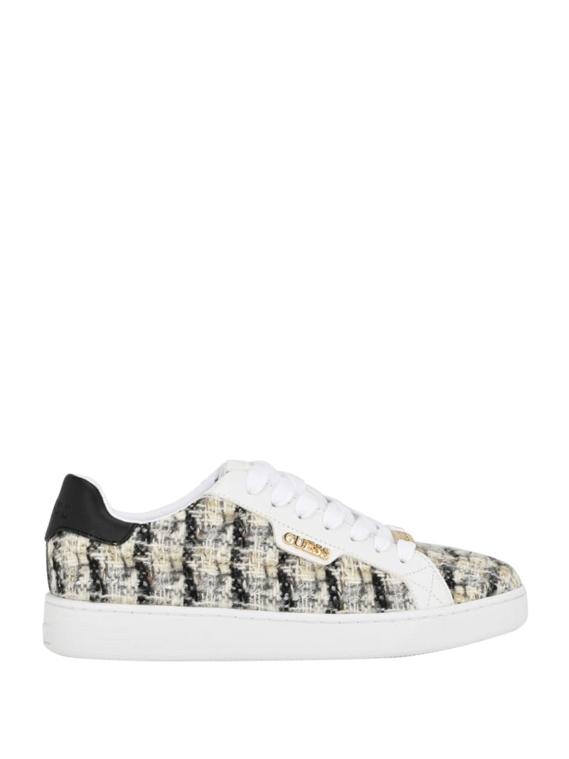 Guess Renzy Tweed Low-Top Sneakers - Black Guess Renzy Tweed Low-Top Sneakers - Black