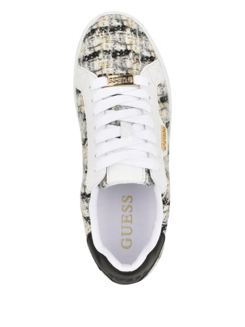 Guess Renzy Tweed Low-Top Sneakers - Black Guess Renzy Tweed Low-Top Sneakers - Black