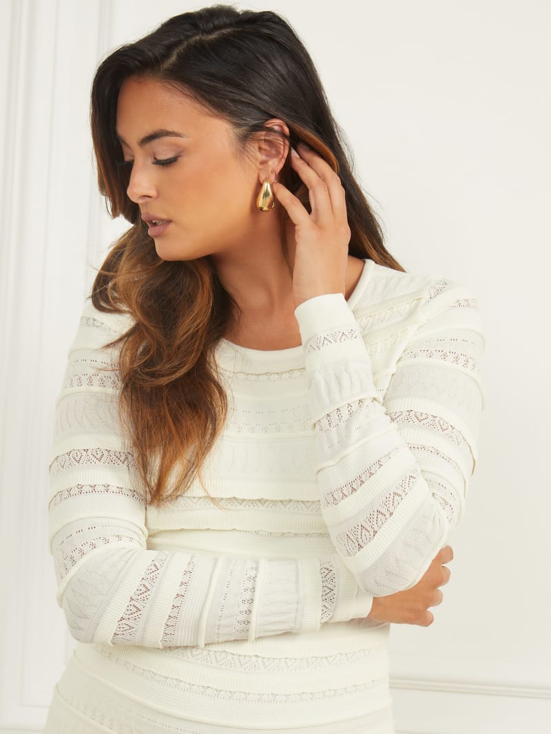 Guess Beth Sweater Dress - Pale Pearl Guess Beth Sweater Dress - Pale Pearl