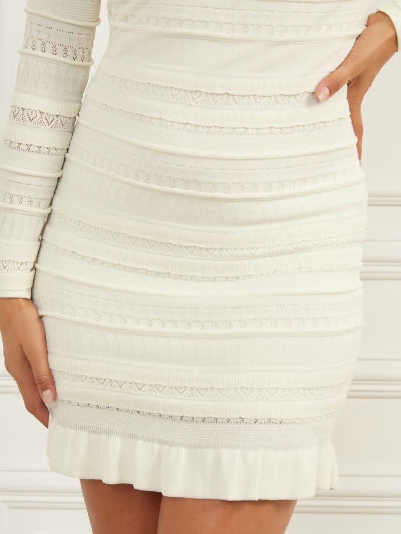 Guess Beth Sweater Dress - Pale Pearl Guess Beth Sweater Dress - Pale Pearl