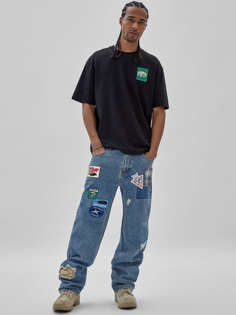 Guess GUESS Originals x Market Relaxed Pants - Go Market Medium Wash Guess GUESS Originals x Market Relaxed Pants - Go Market Medium Wash