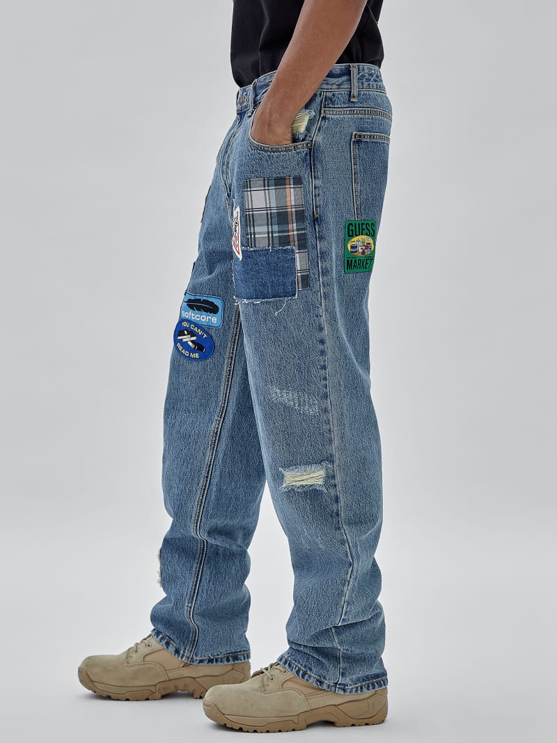 Guess GUESS Originals x Market Relaxed Pants - Go Market Medium Wash Guess GUESS Originals x Market Relaxed Pants - Go Market Medium Wash