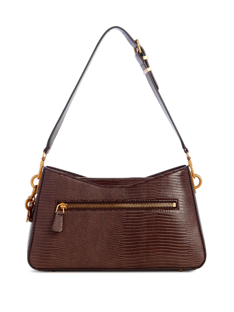 Guess Ginevra Elite Shoulder Bag - Brown Guess Ginevra Elite Shoulder Bag - Brown
