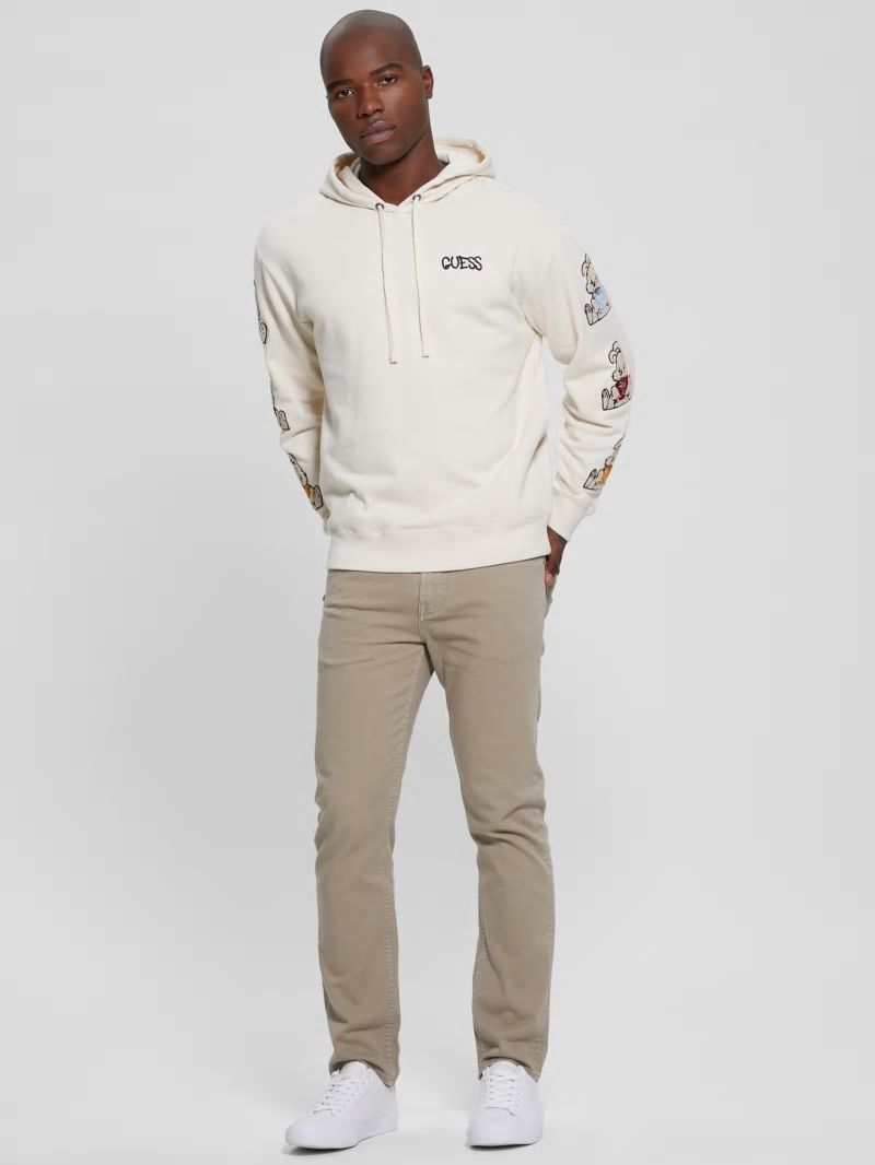 Guess Street Art Patched Hoodie - Quicksand Guess Street Art Patched Hoodie - Quicksand