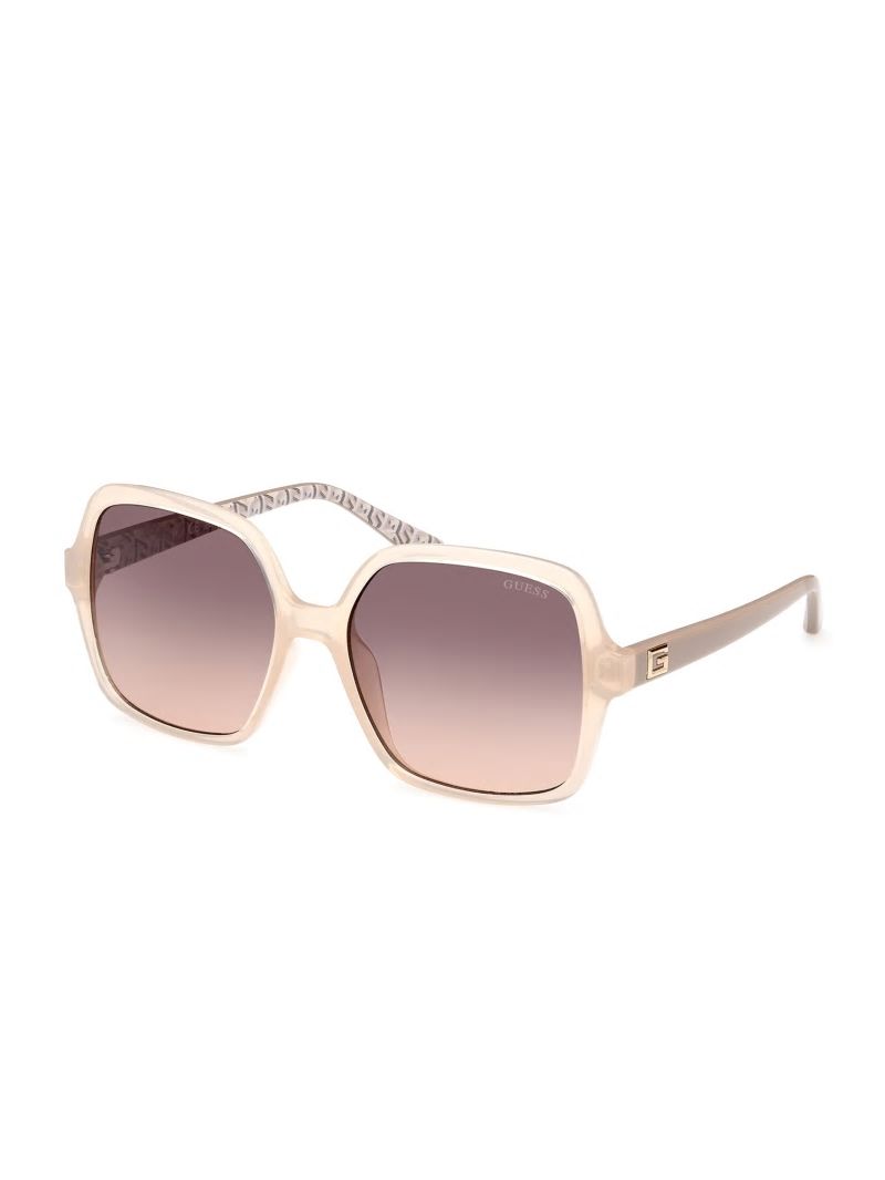 Guess Square G Plastic Sunglasses - Blush Guess Square G Plastic Sunglasses - Blush
