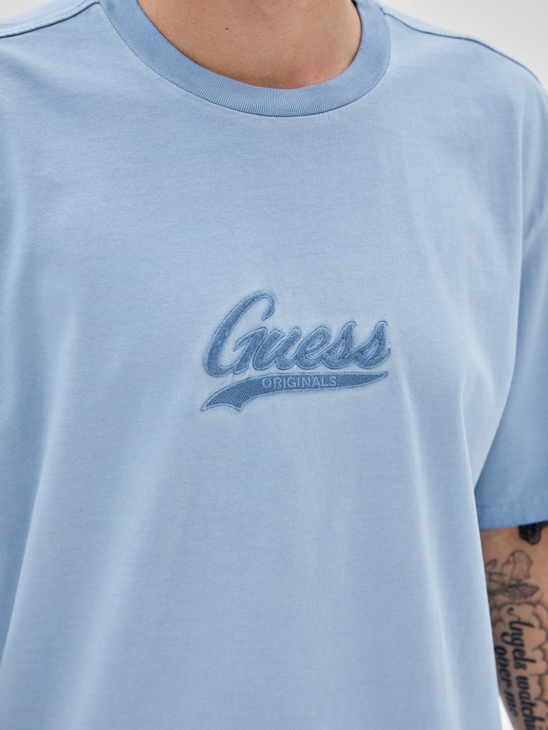 Guess GUESS Originals Icon Logo Tee - Faint Blue Multi Guess GUESS Originals Icon Logo Tee - Faint Blue Multi