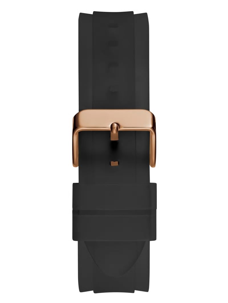 Guess Gold-Tone and Grey Cut-Through Multifunction Watch - Black Snakeskin Guess Gold-Tone and Grey Cut-Through Multifunction Watch - Black Snakeskin