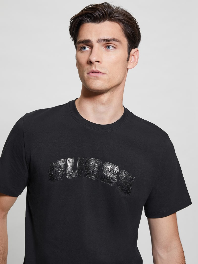 Guess Eco Gaston Logo Tee - Black Guess Eco Gaston Logo Tee - Black