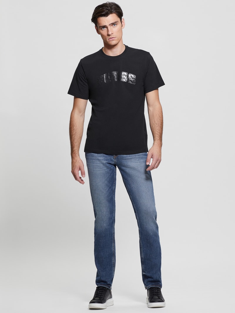 Guess Eco Gaston Logo Tee - Black Guess Eco Gaston Logo Tee - Black