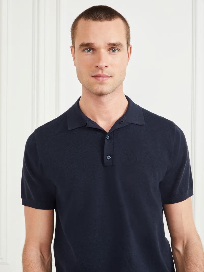 Guess Formal Performance Polo - Bleu éLéGant Guess Formal Performance Polo - Bleu éLéGant