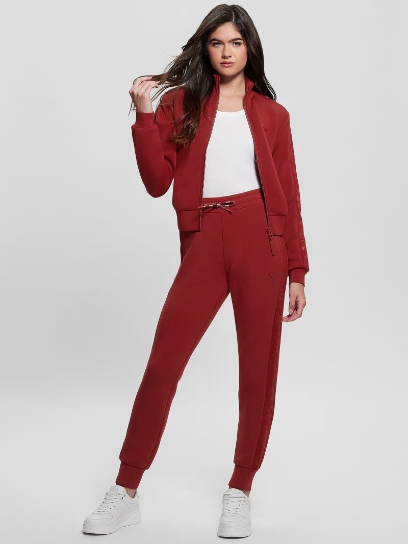Guess Eco Allie Scuba Sweatshirt - Red Noir Guess Eco Allie Scuba Sweatshirt - Red Noir