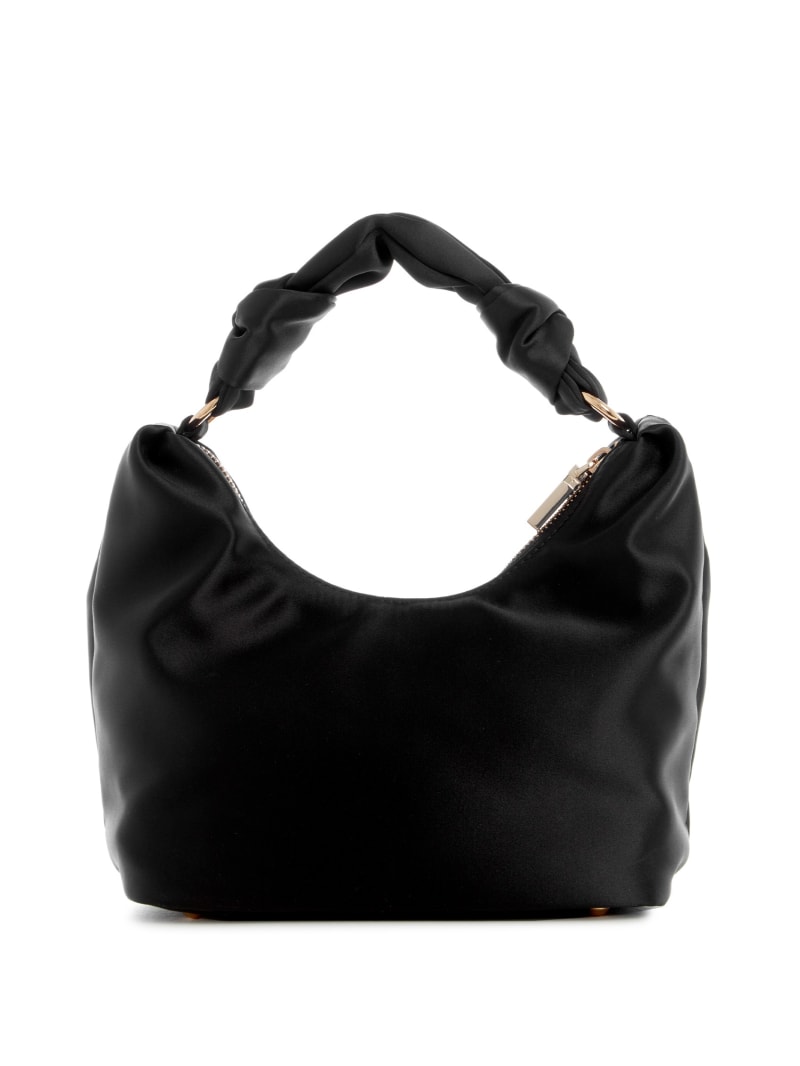 Guess Velina Satin Hobo Bag - Black Floral Print Guess Velina Satin Hobo Bag - Black Floral Print