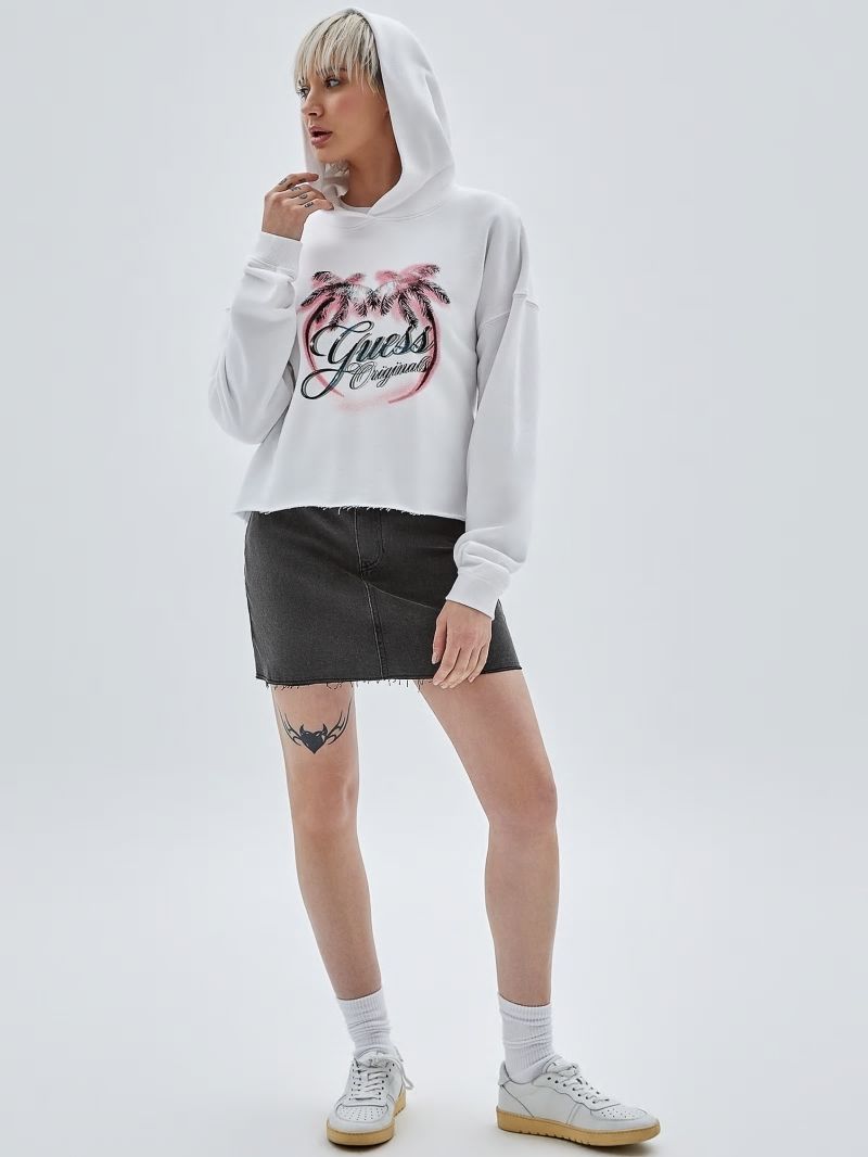 Guess GUESS Originals Belted Denim Skirt - Go Washed Grey Guess GUESS Originals Belted Denim Skirt - Go Washed Grey