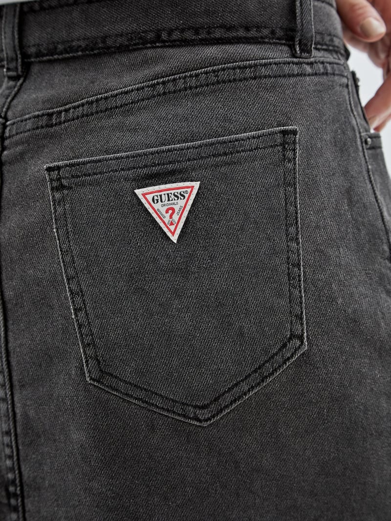 Guess GUESS Originals Belted Denim Skirt - Go Washed Grey Guess GUESS Originals Belted Denim Skirt - Go Washed Grey