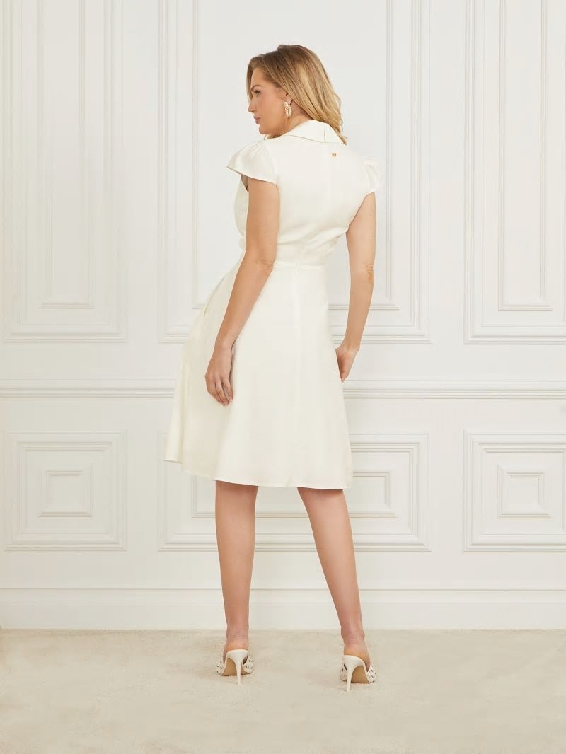 Guess Sonia Midi Dress - Pale Pearl Multi Guess Sonia Midi Dress - Pale Pearl Multi