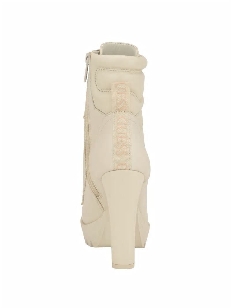 Guess Tanisa Heeled Booties - Ivory 150 Guess Tanisa Heeled Booties - Ivory 150