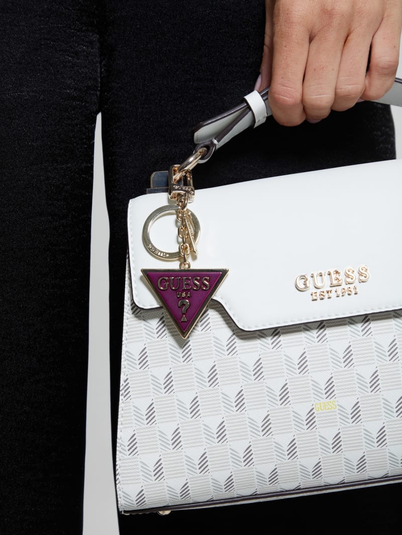 Guess Triangle Keychain - Fuchsia Guess Triangle Keychain - Fuchsia