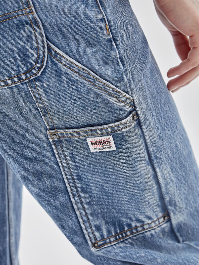 Guess GUESS Originals Kit Acid Washed Carpenter Jeans - Go Medium Indigo Acid Was Guess GUESS Originals Kit Acid Washed Carpenter Jeans - Go Medium Indigo Acid Was