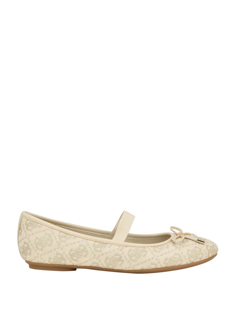 Guess Kairoe Single-Strap Ballet Flats - Gold Guess Kairoe Single-Strap Ballet Flats - Gold