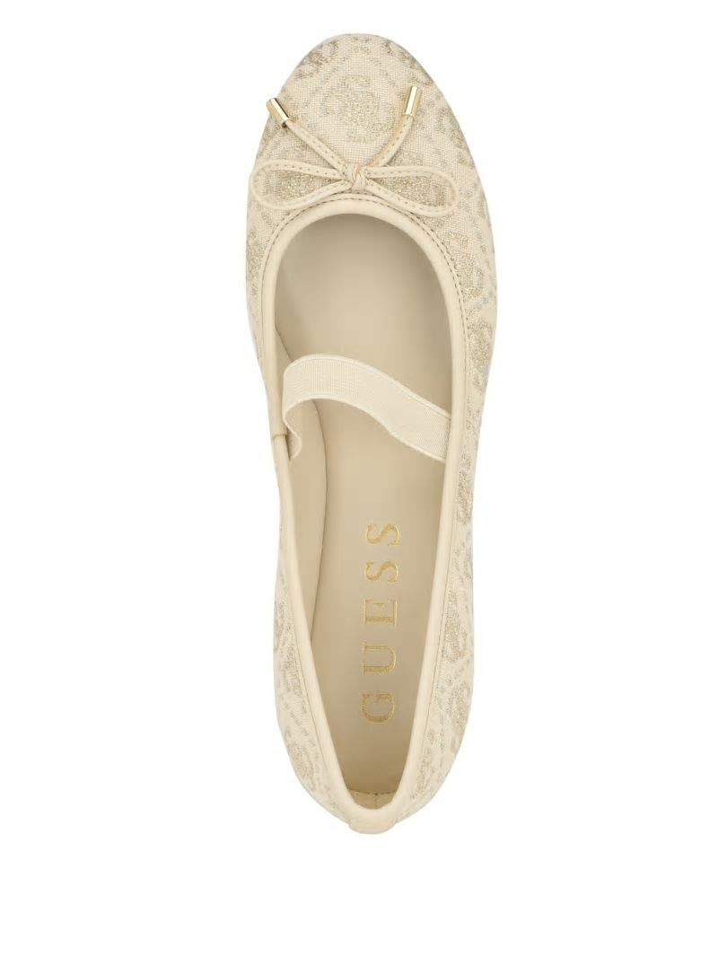 Guess Kairoe Single-Strap Ballet Flats - Gold Guess Kairoe Single-Strap Ballet Flats - Gold