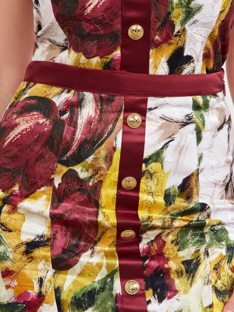 Guess Autumn Garden Brocade Pencil Skirt - Autumn Garden Print Guess Autumn Garden Brocade Pencil Skirt - Autumn Garden Print