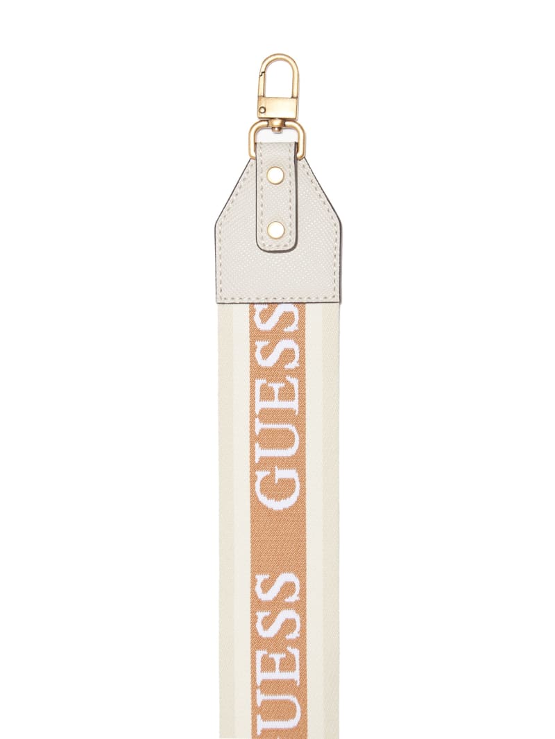Guess Logo Crossbody Strap - Taupe Guess Logo Crossbody Strap - Taupe