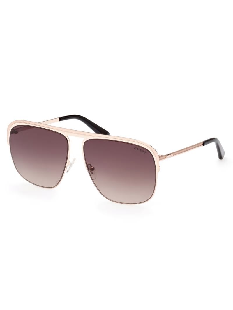 Guess Metal Aviator Sunglasses - Tortoise Guess Metal Aviator Sunglasses - Tortoise
