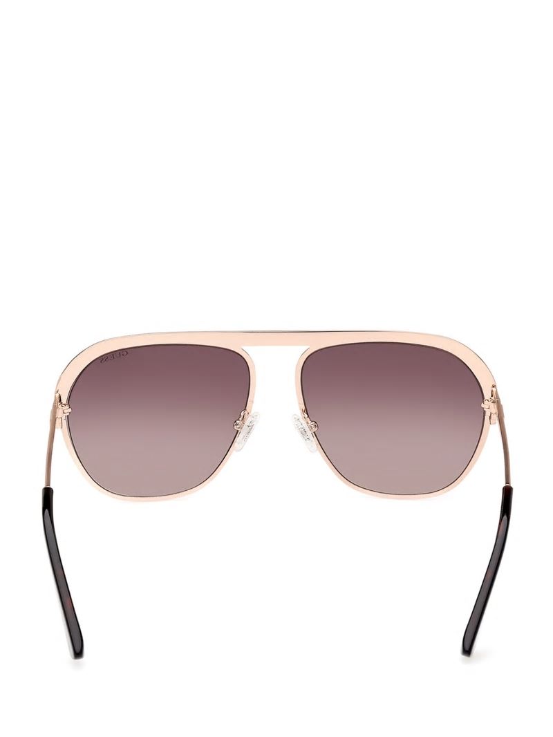 Guess Metal Aviator Sunglasses - Tortoise Guess Metal Aviator Sunglasses - Tortoise