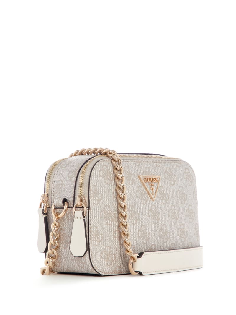 Guess Noelle Quatto G Camera Crossbody - Dove Logo Guess Noelle Quatto G Camera Crossbody - Dove Logo