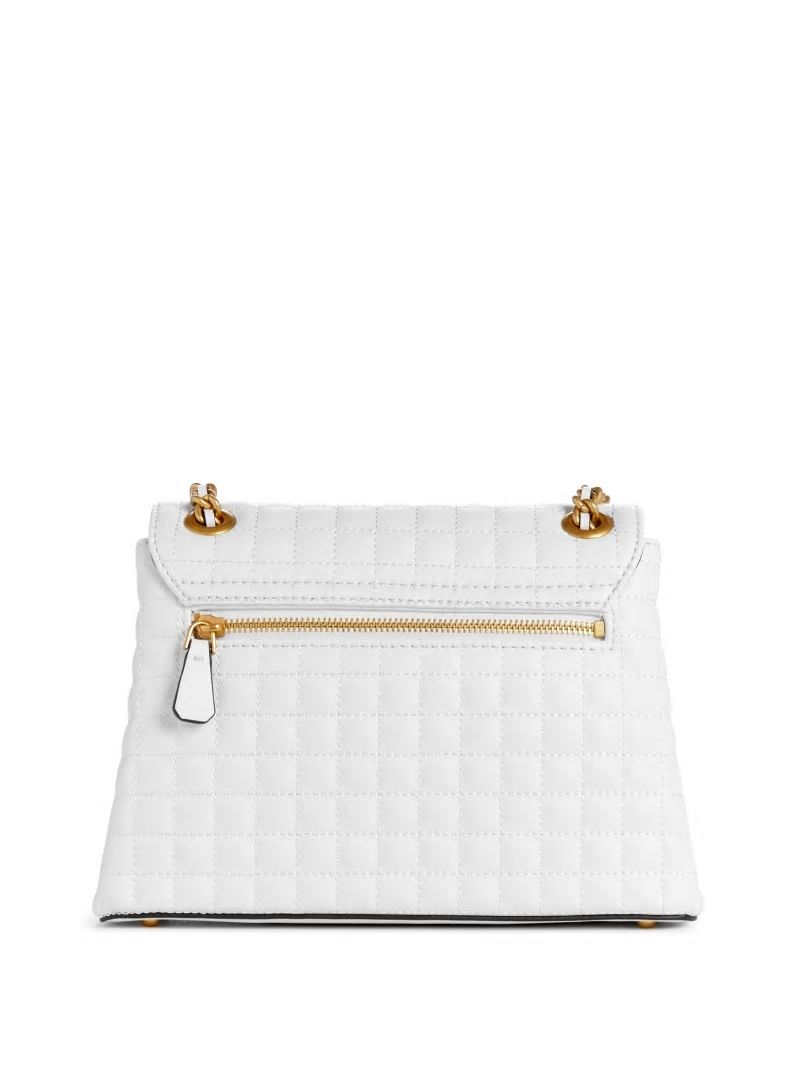 Guess Tia Convertible Crossbody - White Multi Guess Tia Convertible Crossbody - White Multi