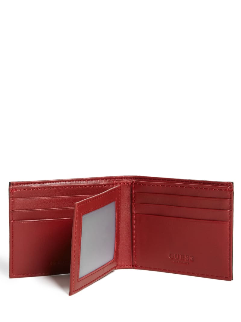Guess Contrast Stitch Slimfold Wallet - Black Guess Contrast Stitch Slimfold Wallet - Black