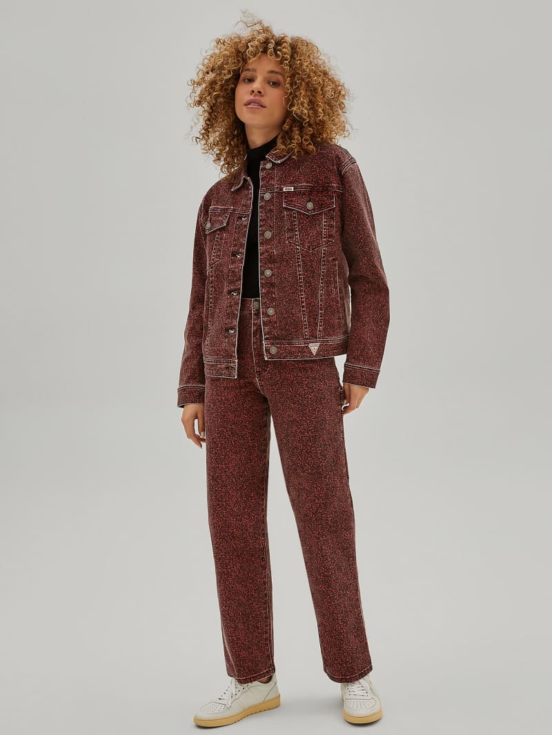 Guess GUESS Originals Composition Print Carpenter Jeans - Heirloom Red Guess GUESS Originals Composition Print Carpenter Jeans - Heirloom Red
