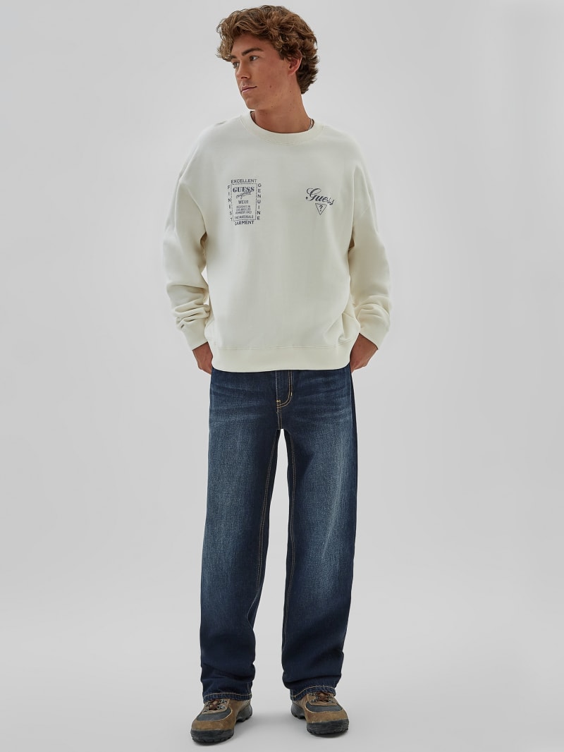 Guess GUESS Originals Varsity Crewneck - Sandy Shore Guess GUESS Originals Varsity Crewneck - Sandy Shore